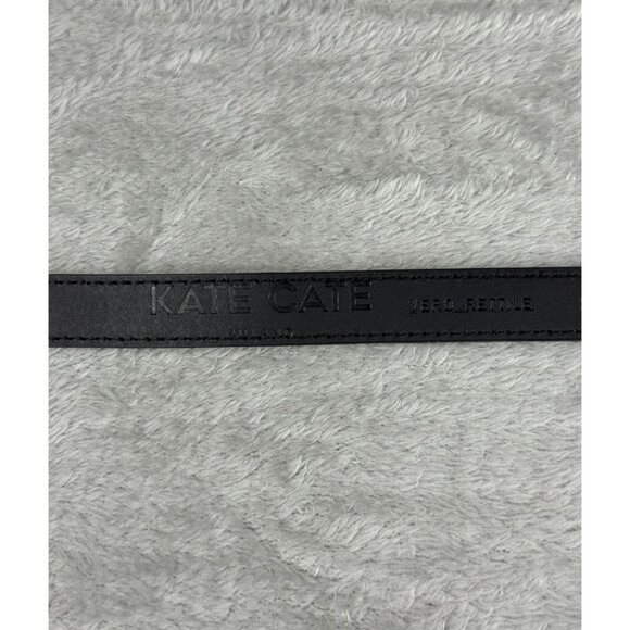 Kate Cate Thin Kim Python-Print Calfskin Leather Belt With Western-Style Silver